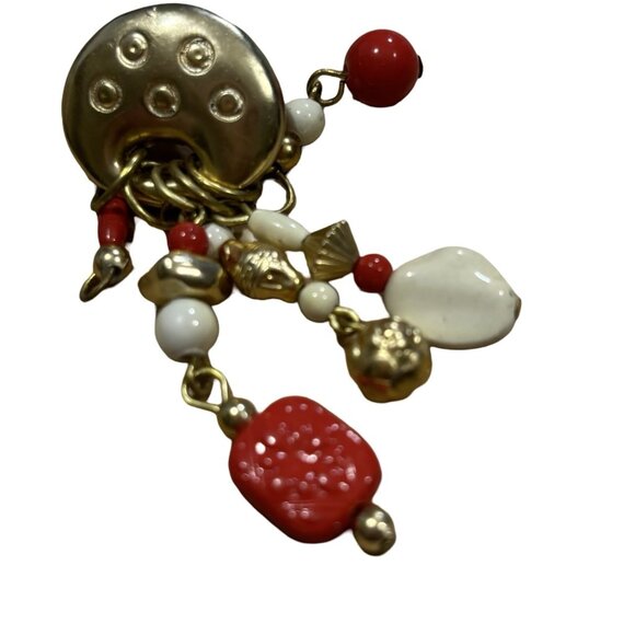 Vintage Art Deco Southwest Style Earrings Retro Costume Earrings Fun Whimsy - Picture 5 of 6